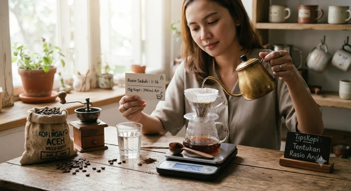 Menentukan Rasio Seduh Kopi yang Tepat: Panduan Praktis untuk Penikmat Rumahan
