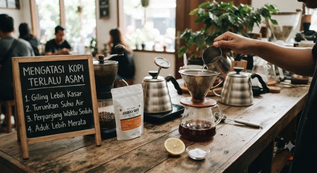 Tips Mengatasi Kopi Seduhan yang Terlalu Asam: Tiga Trik Praktis untuk Penikmat Rumahan