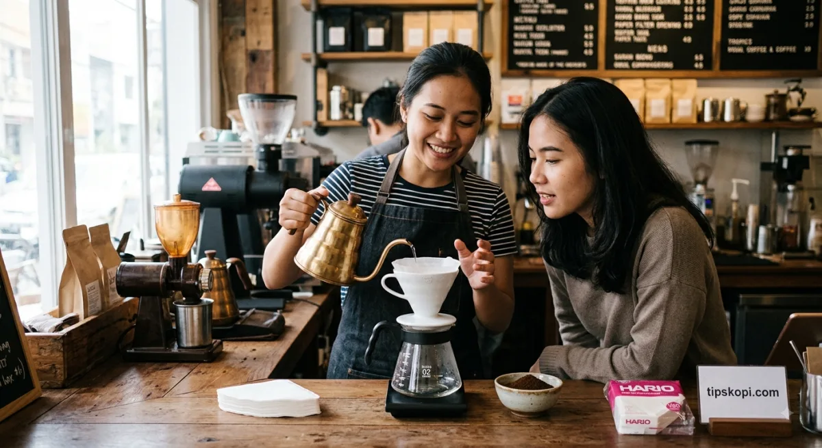 Membilas Filter Kopi: Benarkah Air Mendidih Hilangkan Rasa Kertas, atau Cukup Air Suhu Ruang?