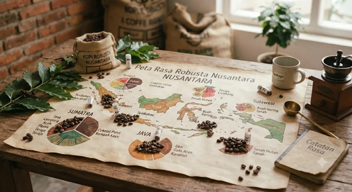 Peta Rasa Robusta Nusantara: Menjelajahi Kedalaman Karakter Kopi Robusta dari Berbagai Sudut Indonesia