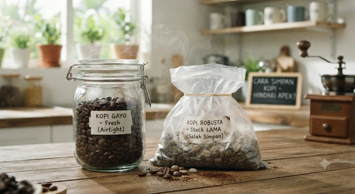 Cara Menyimpan Biji Kopi Agar Tetap Segar: Hindari Kesalahan Fatal yang Bikin Kopi Bau Apek!