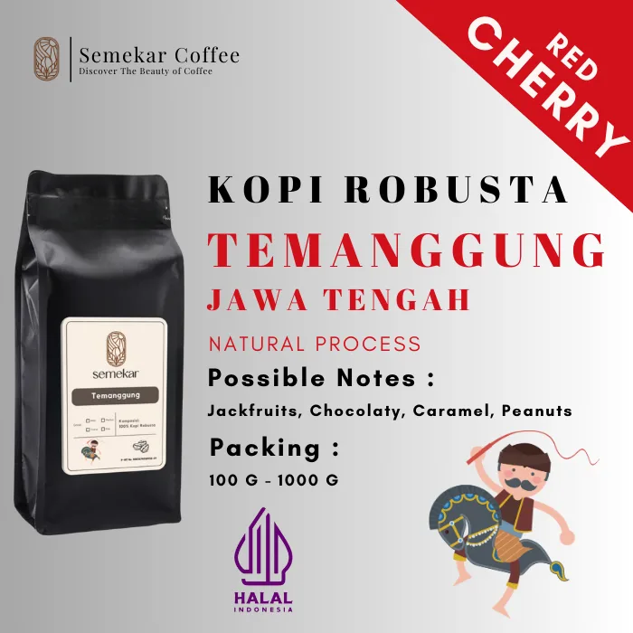 Biji Bubuk Kopi Fine Robusta Temanggung Grade 1