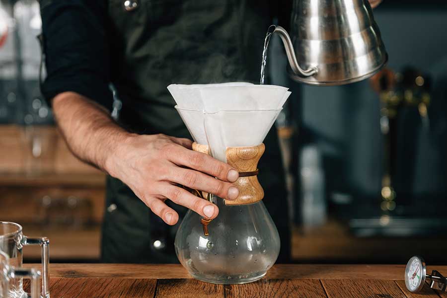 chemex untuk kopi dengan aroma kuat